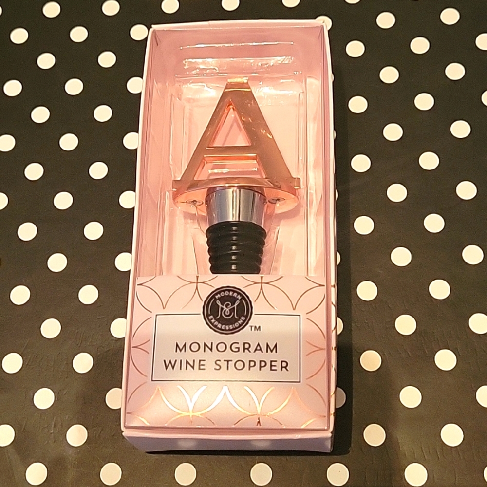 A Letter Wine Stopper